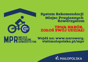 Baner Systemu Rekomendacji Miejsc Przyjaznych Rowerzystom
